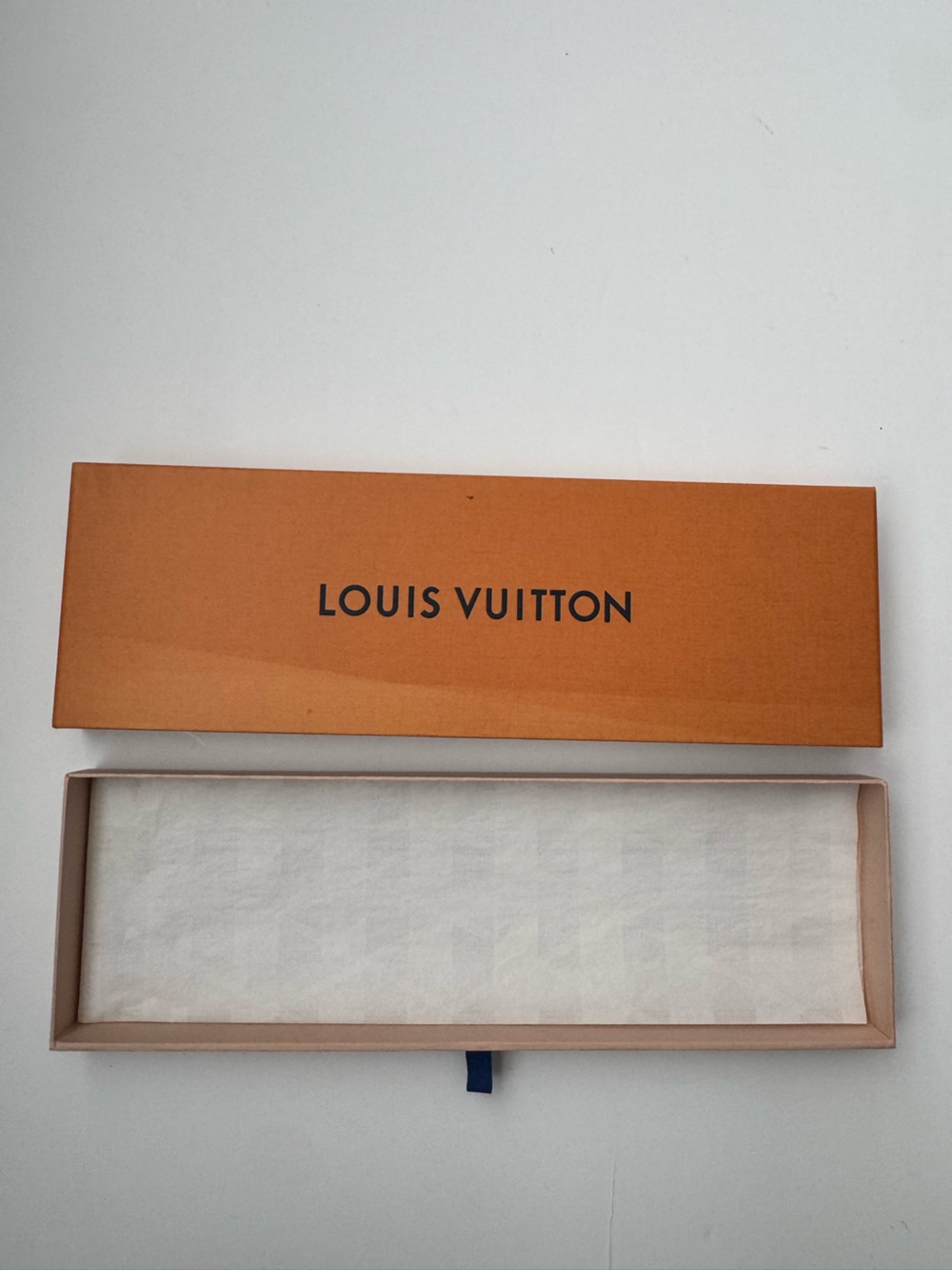 Louis Vuitton Orange and Beige Watch Box Sleeve